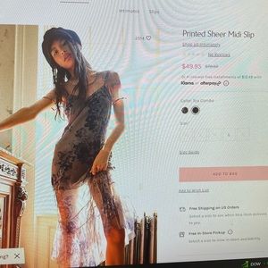 ISO printed sheer midi TEA COMBO